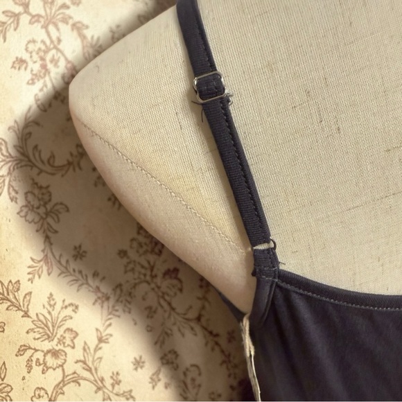 Mono Rello (Monorello) NWT Lace Hem Cami Tunic Charcoal Gray Size S - Picture 5 of 8